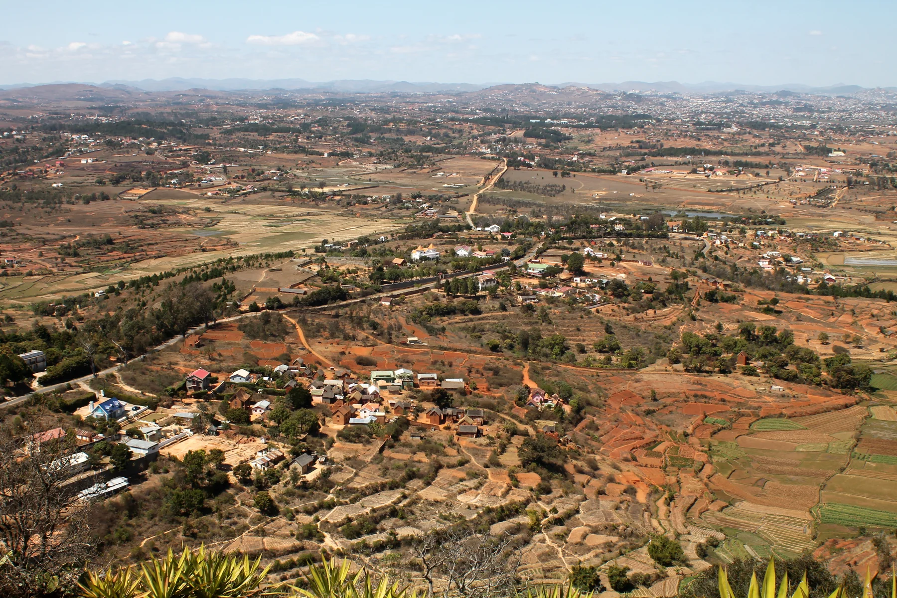 A landscape view from the separate heritage site of Ambohimanga
