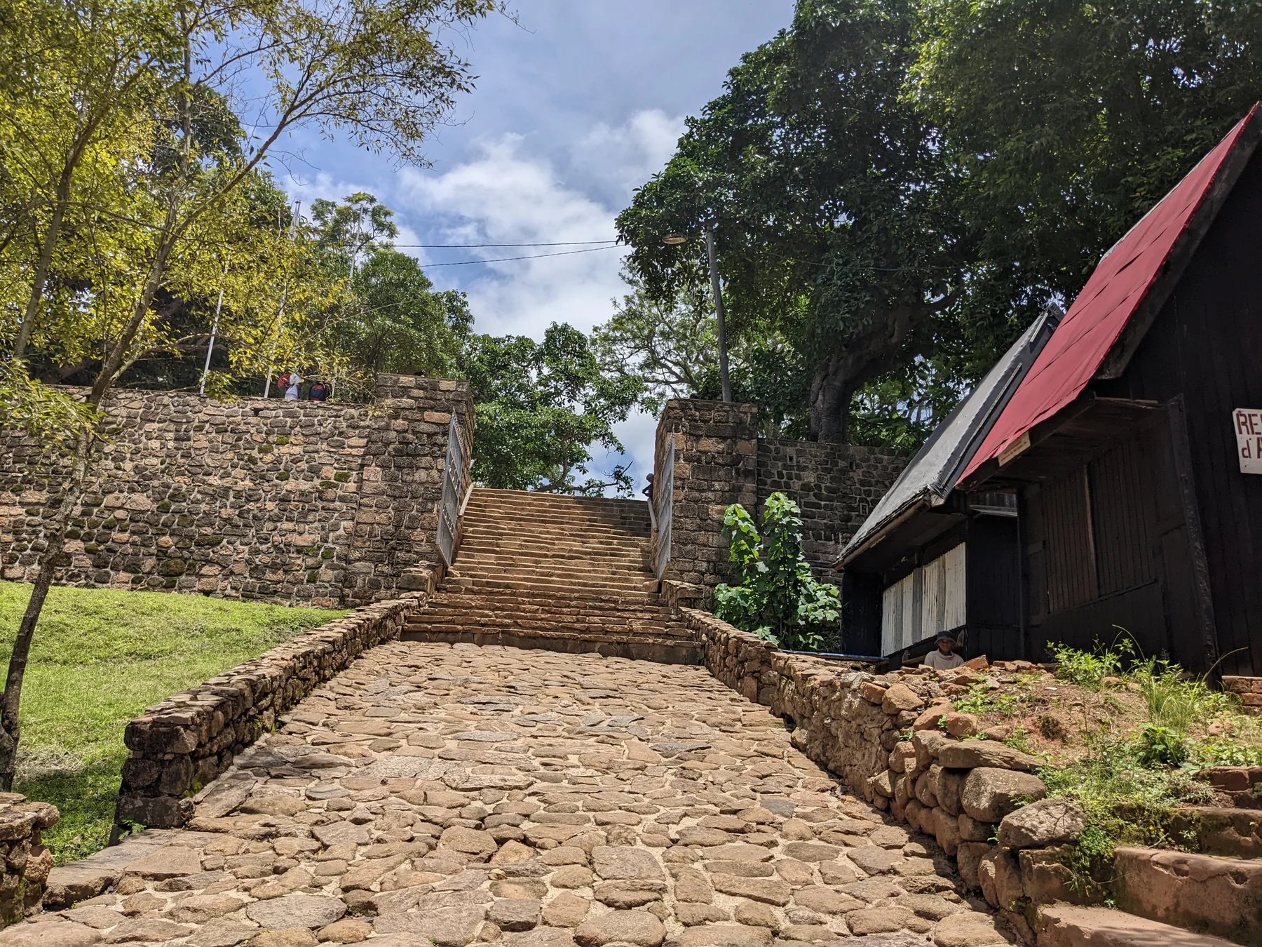 Stone approach and steps at Ambohimanga